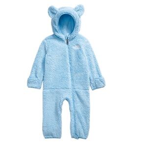 The North Face Baby Campshire One-Piece Cozy Blue Kids One Piece Size 3-6 months
